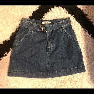 Belted denim Free People skirt